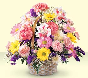 Gaziosmanpa�a Mah �i�ek g�nderme  sepet i�erisinde g�l ve mevsim