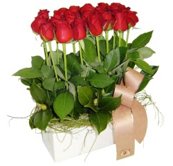 Fatih �i�ek g�nderme sitemiz g�venlidir  12 adet kirmizi g�llerden sepet tanzimi