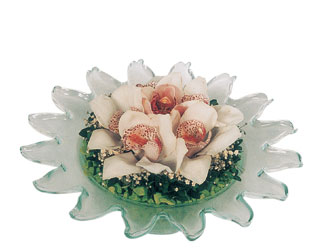 Ak�emsettin Mahallesi internetten �i�ek sat���  Cam i�erisinde 3 adet kandil orkide
