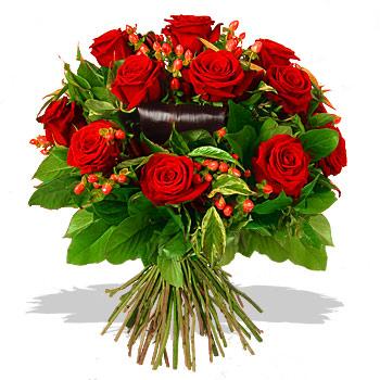 9 adet kirmizi g�l ve kir �i�ekleri Tando�an Mah g�venli kaliteli h�zl� �i�ek 