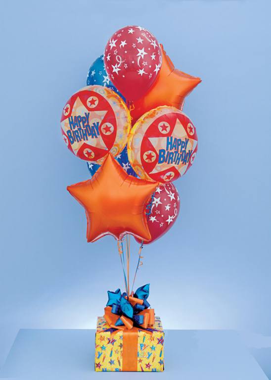 Plevne Mahallesi �i�ek ma�azas�  19 adet u�an balon ve k���k kutuda �ikolata