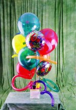 Ahievran Mahallesi �i�ek sipari�i sitesi  karisik g�r�nt�de renkli u�an balon buketi