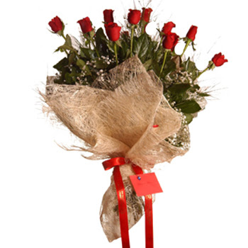 Atat�rk Mahallesi �i�ek sipari�i  10 adet k�rm�z� g�lden g�rsel buket