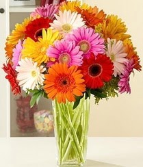 Atat�rk Mahallesi �i�ek sipari�i  15 adet gerbera �i�ek vazosu