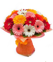 Renkli gerbera buketi Ulubatl�hasan Mah �i�ek�i 