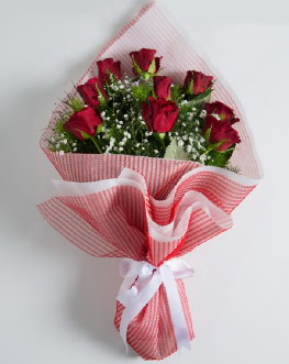 9 adet k�rm�z� g�lden buket Mara�al�akmak Mah sevgilime hediye �i�ek 