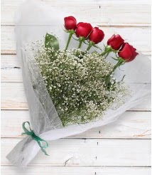 5 k�rm�z� g�lden sade buket Ertu�rulgazi Mah �i�ek g�nderme 
