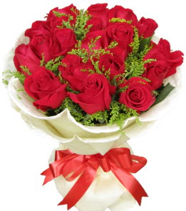 19 adet k�rm�z� g�lden buket tanzimi Atat�rk Mahallesi �i�ek sipari�i  