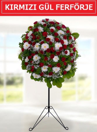 K�rm�z� g�l ferf�rje 40 adet g�l ve gerbera Ertu�rulgazi Mah �i�ek g�nderme 