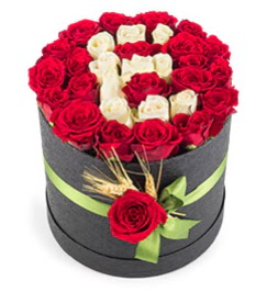 41 adet k�rm�z� beyaz g�l harfli Ertu�rulgazi Mah �i�ek g�nderme  