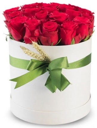 25 adet �zel kutuda k�rm�z� g�l �stasyon Mah �i�ek yolla  s�z �i�ekler