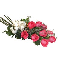 9 adet pembe renkte g�l  Menderes Mah �i�ek yolla , �i�ek g�nder 