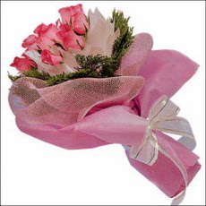 pembe g�llerden buketler Bah�ekap� Mah cicekciler , cicek siparisi 
