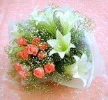 Ertu�rulgazi Mah �i�ek g�nderme  lilyum ve 7 adet g�l buket