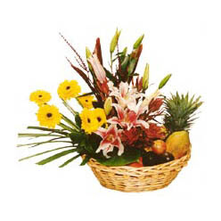 Karisik meyva sepeti ve �i�ekler Fatih �i�ek g�nderme sitemiz g�venlidir 