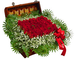 Mara�al�akmak Mah sevgilime hediye �i�ek  17 adet g�l ve �rme japon sepeti