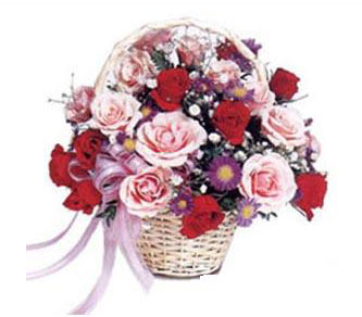 Sel�uklu Mah kaliteli taze ve ucuz �i�ekler  Karisik g�l sepeti 13 adet g�l g�ller