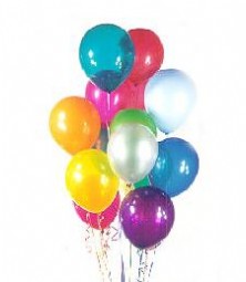 Maraalakmak Mah sevgilime hediye iek  19 adet karisik renkte balonlar 