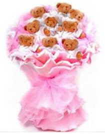 11 adet ayiciktan teddy bear buketi �stasyon Mah �i�ek yolla 