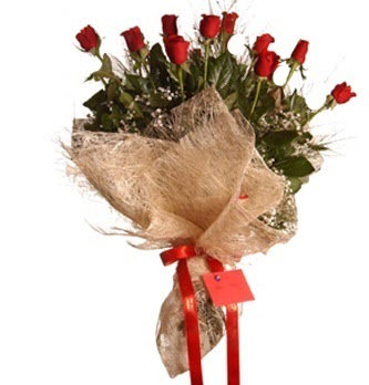 Atat�rk Mahallesi �i�ek sipari�i  10 adet k�rm�z� g�lden g�rsel buket