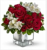 11 adet k�rm�z� g�l ve beyaz k�r �i�ekleri Fatih online �i�ek g�nderme