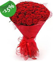 51 adet k�rm�z� g�l buketi �zel hissedenlere Atat�rk Mah yurti�i �i�ek sipari�i 