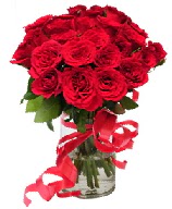 21 adet vazo i�erisinde k�rm�z� g�l Mara�al�akmak Mah sevgilime hediye �i�ek 