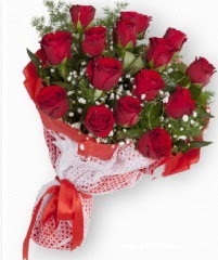 11 adet k�rm�z� g�l buketi �stasyon Mah �i�ek yolla 