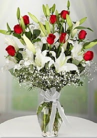 9 adet k�rm�z� g�l 3 dal kazablanka Ertu�rulgazi Mah �i�ek g�nderme 