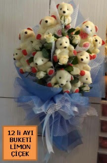 12 Adet ay�c�ktan pelu� ay� buketi Ertu�rulgazi Mah �i�ek g�nderme 