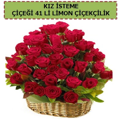 41 Adet g�l k�z isteme �i�e�i modeli H�rriyet Mah 14 �ubat sevgililer g�n� �i�ek 