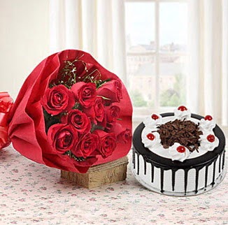 12 adet k�rm�z� g�l 4 ki�ilik ya� pasta P�narba�� Mahallesi �i�ek�i adresleri 