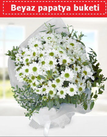 Beyaz Papatya Buketi Fatih online �i�ek g�nderme